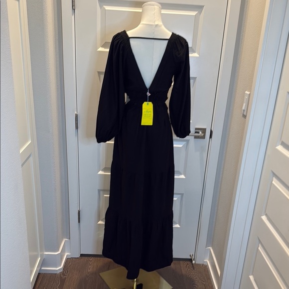 FARM Rio Black Long Dress Size S - Picture 3 of 9
